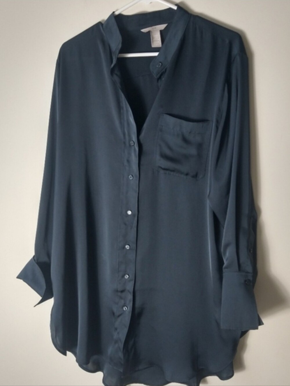 H&M Satin Button Up Tunic